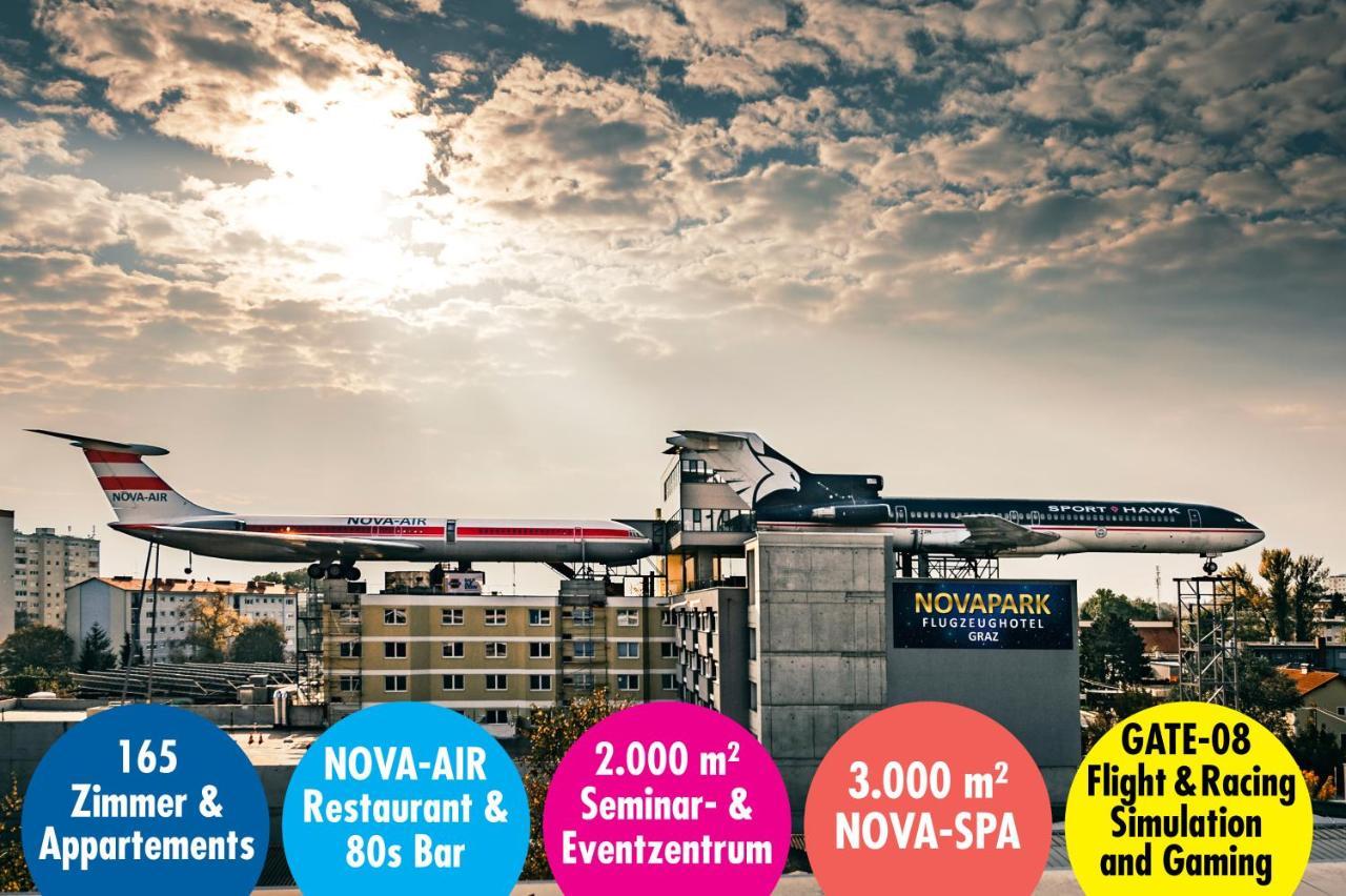 Novapark Flugzeughotel Graz Exterior foto