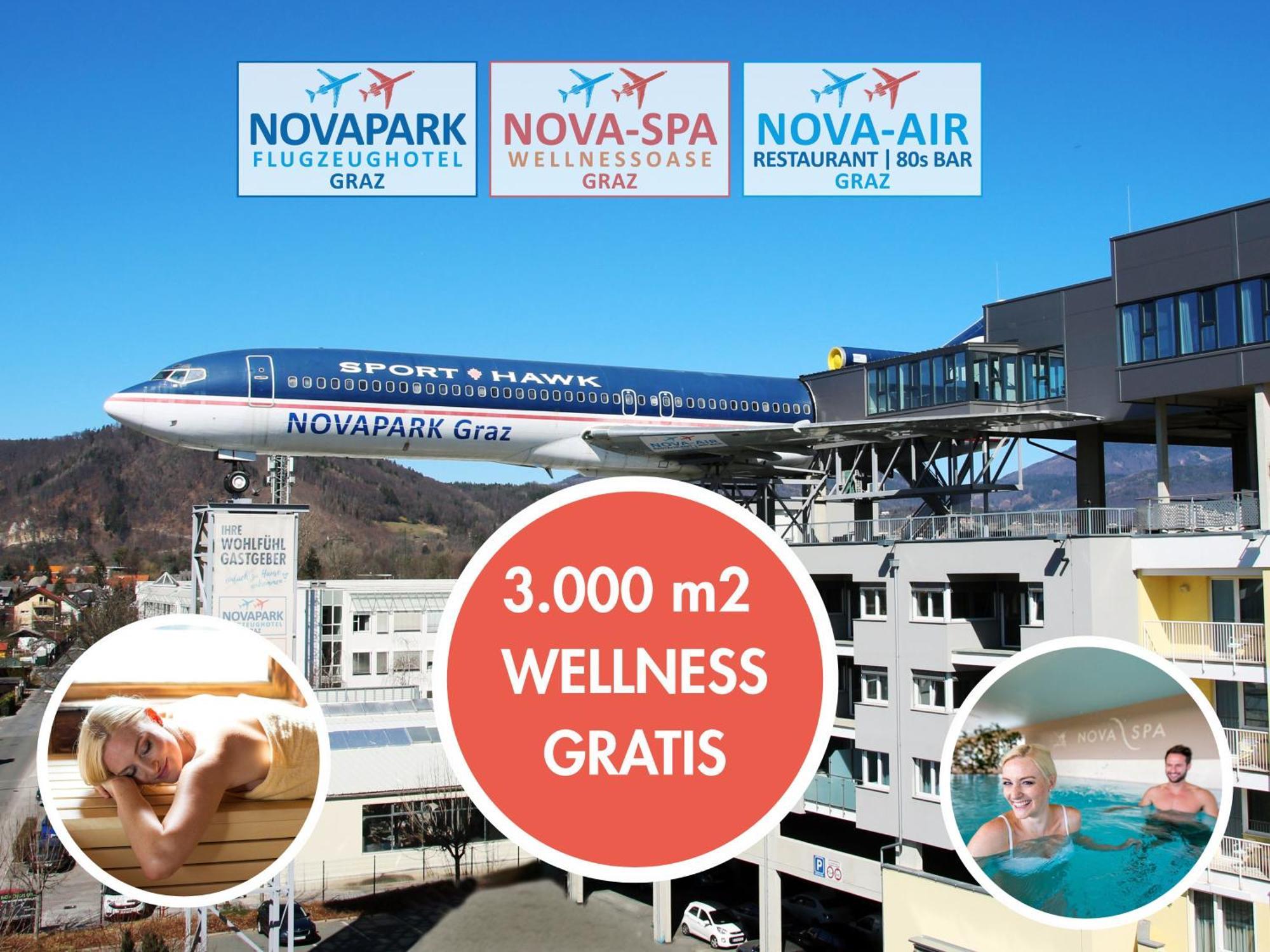 Novapark Flugzeughotel Graz Exterior foto